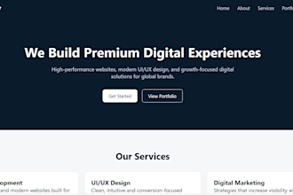 design responsive website for business or brand