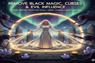 cast ancient remover of curse black magic demonic forces karma energy cleansing