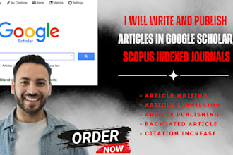 write and publish article in google scholar indexed journal