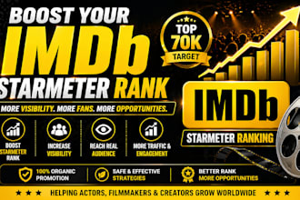 promote your imdb profile and boost starmeter ranking organically