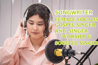 be your soulful gospel worship female singer  cover vocalist