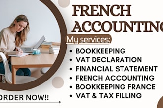 do french accounting, bookkeeping  in comptabilité, cegid, pennylane and indy
