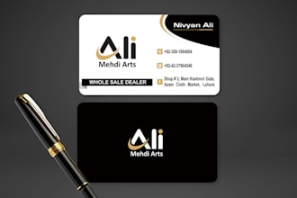 design professional business cards with print ready files