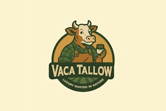 design classic organic tallow product logo