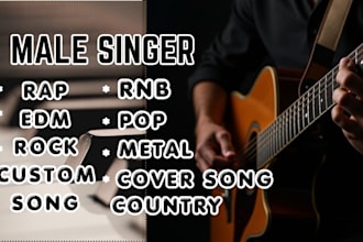 male singer male vocalist custom song parody singer theme song cover song