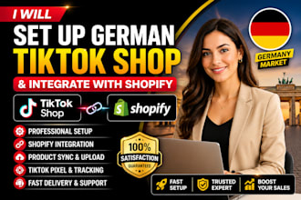 set up german tiktok shop, integrate german shopify tik tok