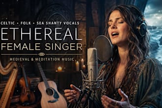 sing sea shanty, ethereal folk, irish celtic, medieval,  and meditation music