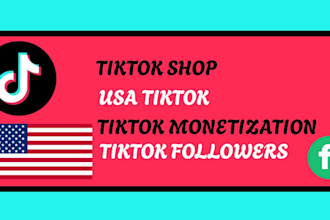 grow tiktok followers, shop, and videos in the USA audience