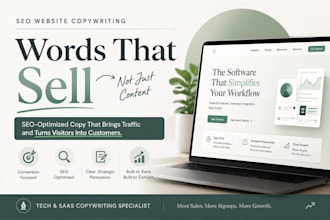 write converting website copy for your tech or saas business