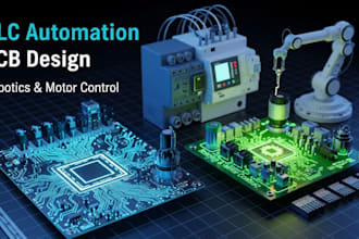 design plc automation pcb, robotics control and motor driver circuits