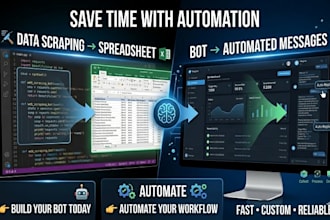 build custom python automation bot, web scraping and telegram bot