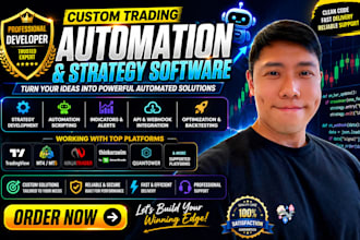 develop custom trading automation and strategy software for tradingview mt5 mt4
