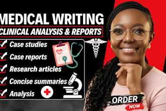 write medical case studies, case reports, and clinical summaries