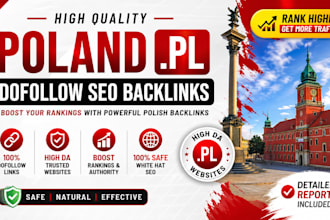 create high quality poland pl dofollow SEO backlinks for ranking