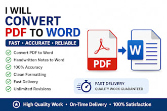 convert PDF to word accurately and fast