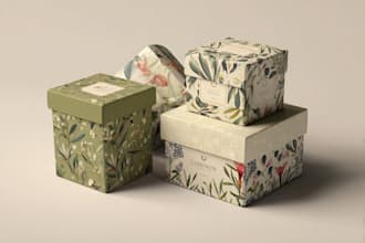 do product packaging box design, subscription box design,
