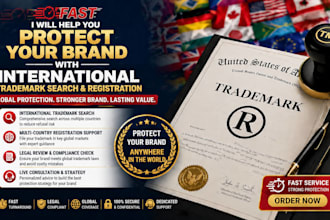 help you protect your brand with international trademark search and registration
