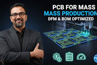 clone your pcb and optimize it for mass production dfm and bom