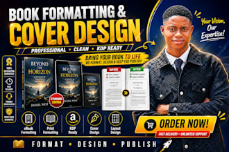 do book formatting, ebook formatting, book cover design