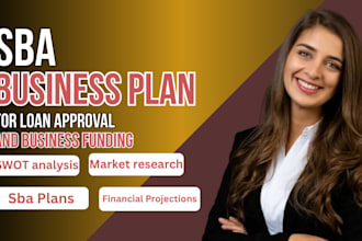write an sba business plan for loan approval and business funding