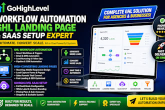 ghl workflow automation gohighlevel saas ghl landing page, ghl workflow