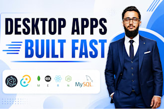 build a desktop app with electron js tauri js and mern