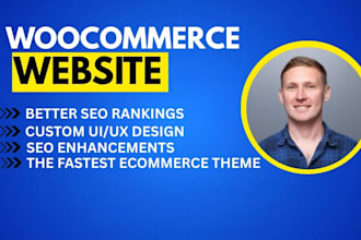 build a professional woocommerce website or wordpress online store