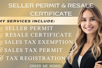 get resale certificate seller permit and sales tax exemption in all US states