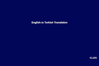 translate english to turkish