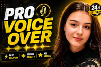 do voice over for youtube ads videos narration voice actor clean audiobook