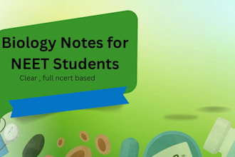 write biology notes and simple science articles for students
