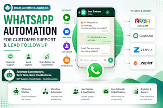 build whatsapp automation for customer support and lead follow up
