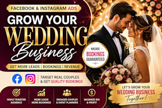 grow your wedding business with instagram and facebook ads