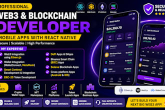 create web3 blockchain react native dapps mobile apps
