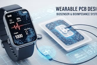 design wearable pcb for biosensor, bioimpedance and healthcare electronics