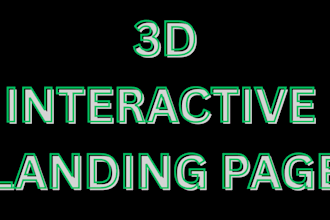 3d website animated website webflow website interactive landing page front page