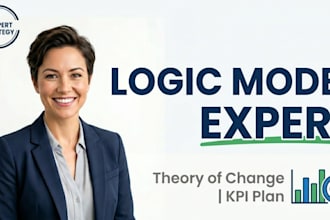 create nonprofit logic model, theory of change and program strategy framework