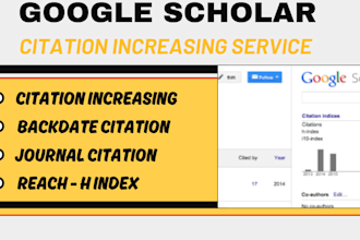 google scholar increase citation