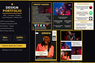 design business proposal, company profile, booklet and annual report