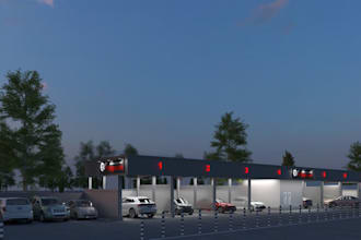 design 3d car wash layout and commercial wash facility