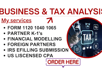 prepare late partnership tax return form 1065 as CPA and ea