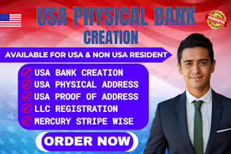 do USA bank creation mercury US llc residential address proof of address