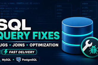 fix sql queries, joins, errors, and database bugs