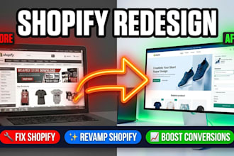 do shopify store redesign and revamp shopify website