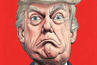 do a political cartoon art