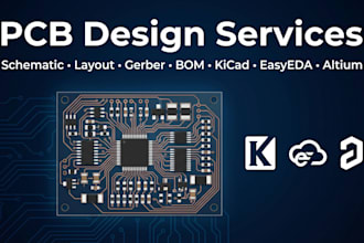 design pcb circuit schematic pcb layout gerber bom kicad easyeda altium designer