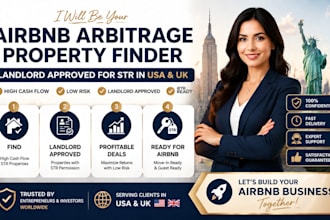 be your airbnb arbitrage property finder landlord approved for str in USA and UK