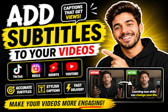 add subtitles or captions to your videos for tiktok  youtube