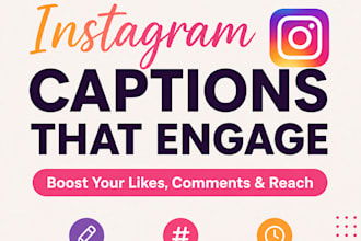 write engaging instagram captions and social media content