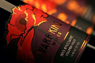 design a premium wine label ready for print and production